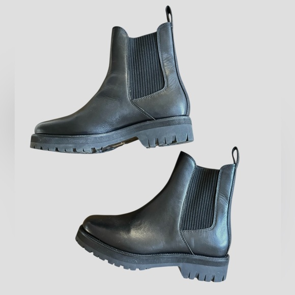 Rag and Bone Corey Lug Sole Chelsea Black Boots EU 39.5/US 9.5 - Picture 6 of 11